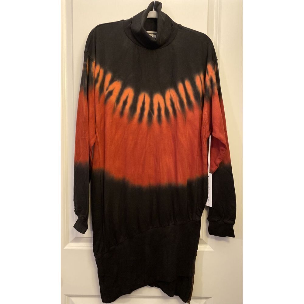 Young Fabulous & Broke Tie Dye Turtleneck Sweatshirt Mini Dress NWT M
